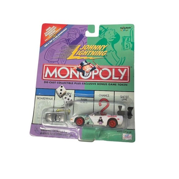 Johnny Lightning Monopoly Die-Cast Collectible Plus Exclusive Bonus Game Token - - Picture 1 of 2